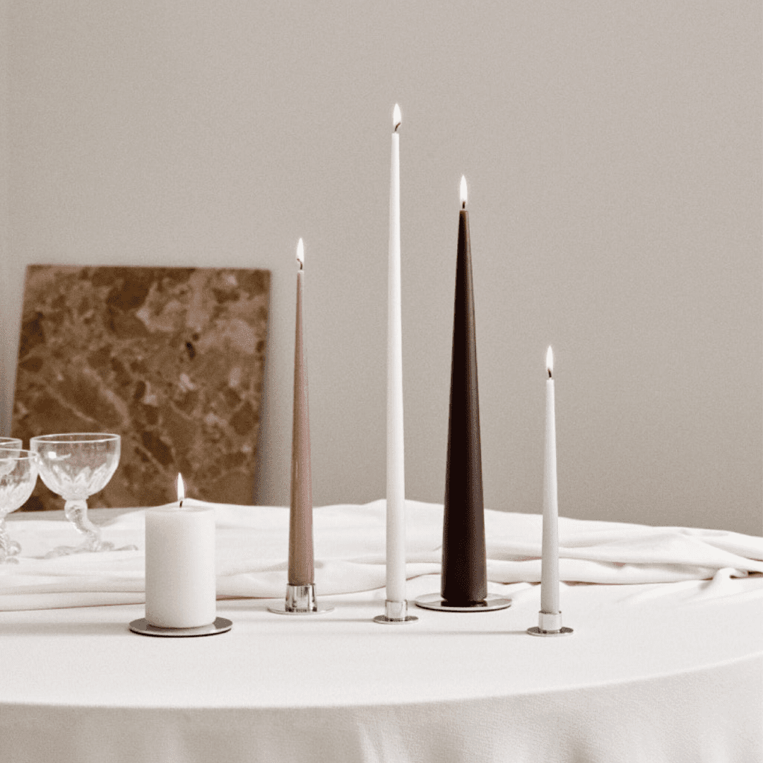 ESTER & ERIK Pllar Candles D 5cm H 10cm 31 Pure White