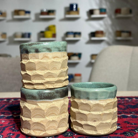 Palm Trunk Stoneware Cup – 225 ml