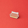 Load image into Gallery viewer, Green Goat best friend enamel pin
