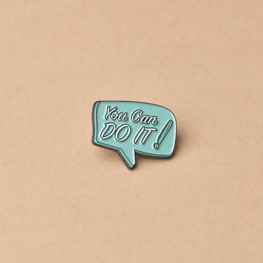 Green Goat You can do it enamel pin