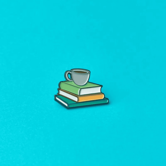 GREEN GOAT Books and Coffee Enamel Pin