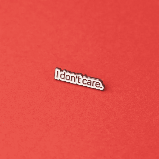 Green Goat I don t care enamel pin