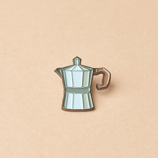 Green Goat Moka pot enamel pin