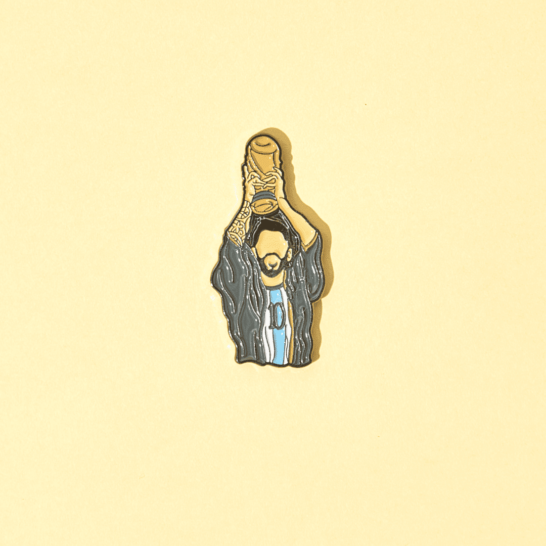 Green Goat messi world cup enamel pin