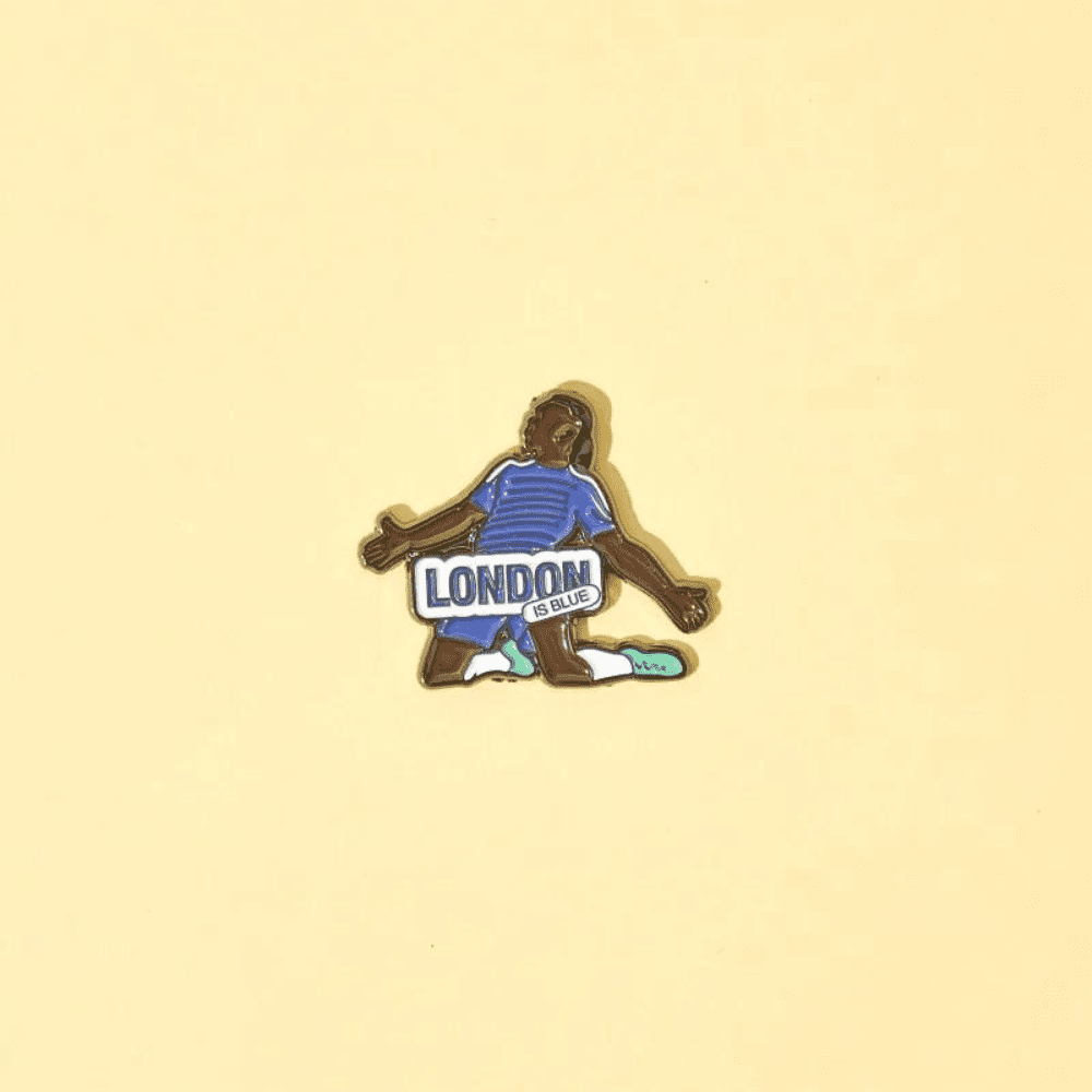 Green Goat Drogba enamel pin