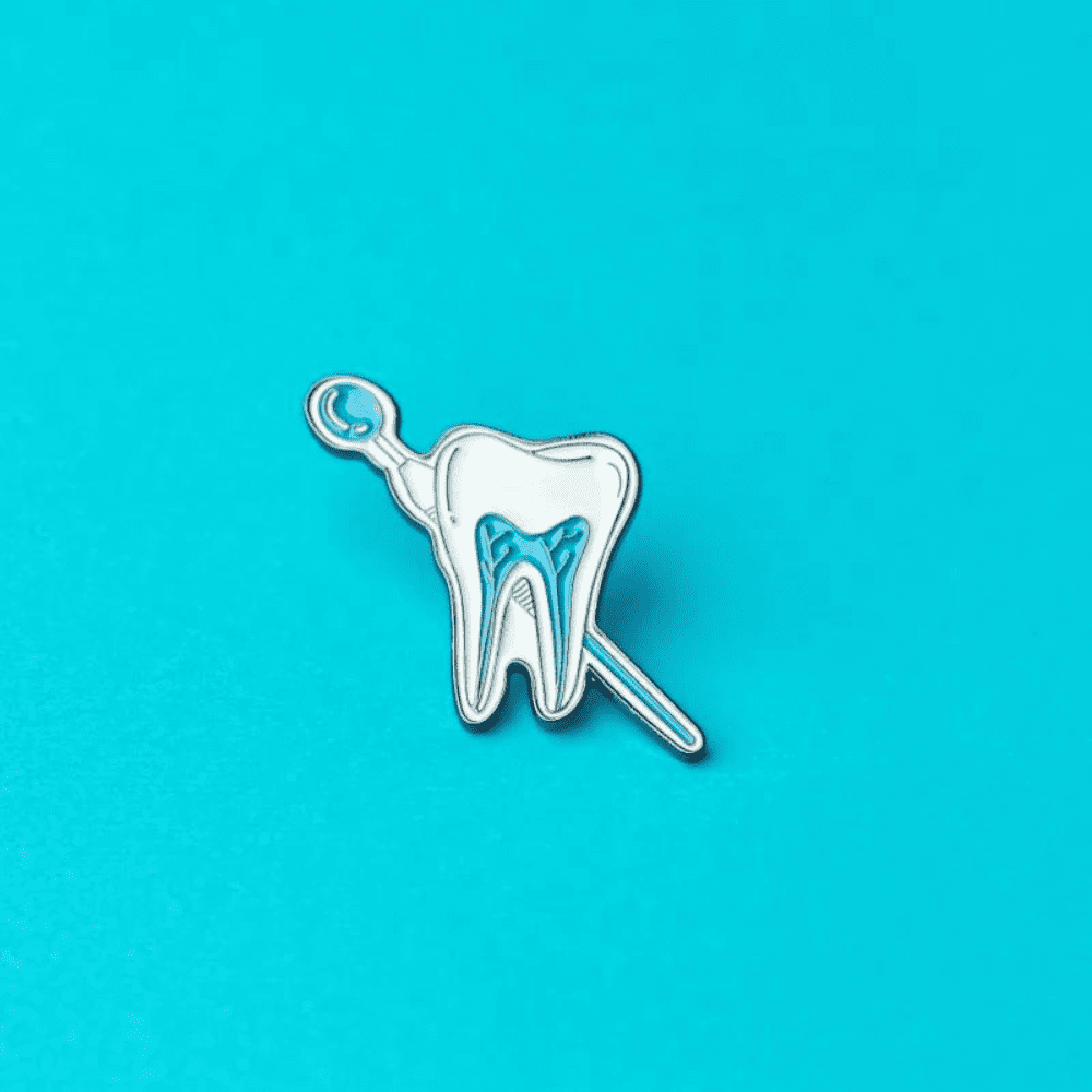 Green Goat Dentist enamel pin