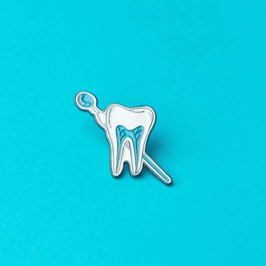 Green Goat Dentist enamel pin