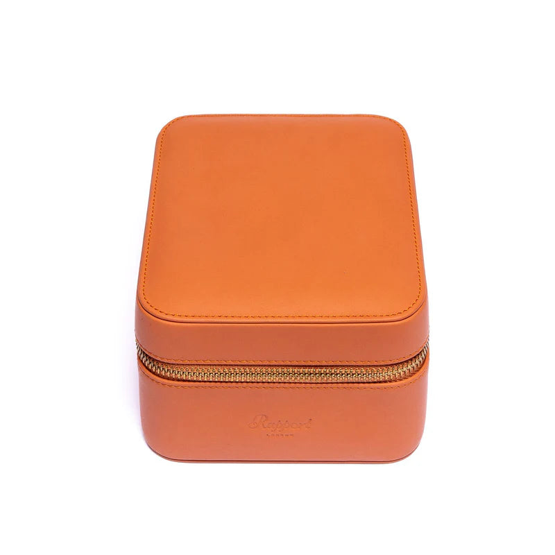 Hyde Park Two Watch Zip Case Tan