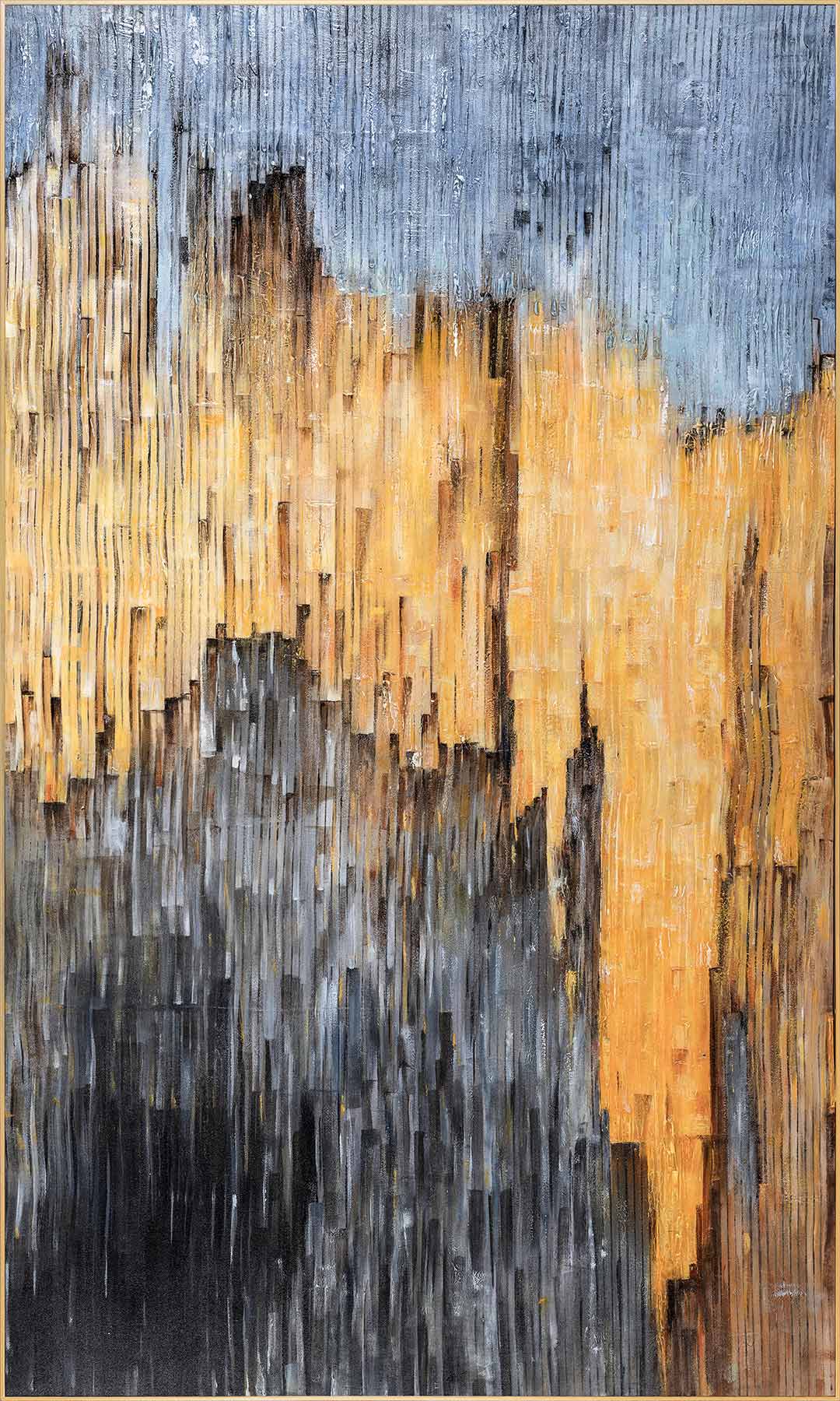 mixed media 108x180x5.5 Solid wooden frame