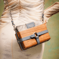 Load image into Gallery viewer, Yussra Wood Bag Gray
