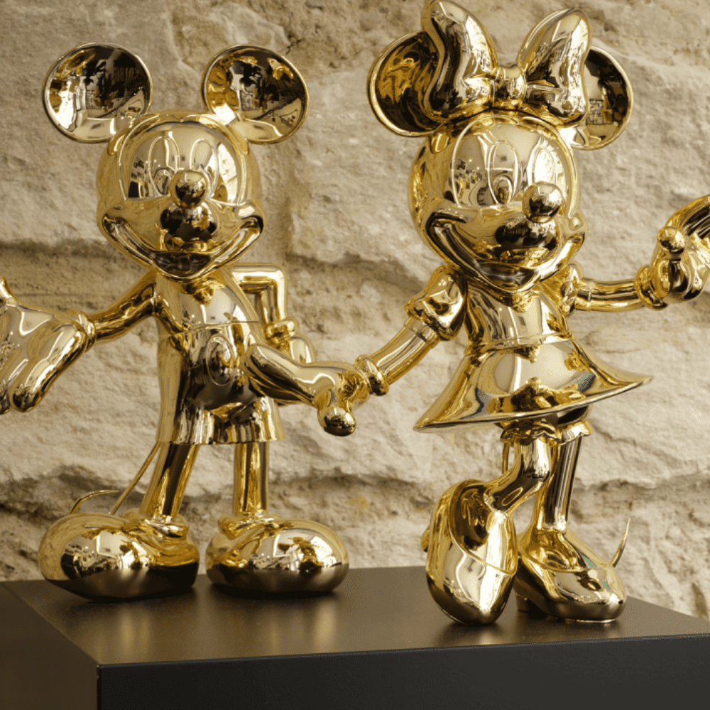 LEBLON DELIENNE MICKEY WELCOME CHROMED GOLD - 30 cm