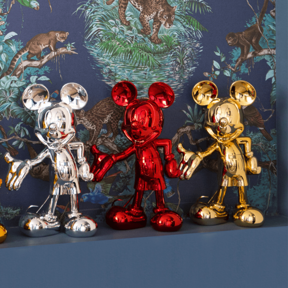 LEBLON DELIENNE MICKEY WELCOME CHROMED GOLD - 30 cm