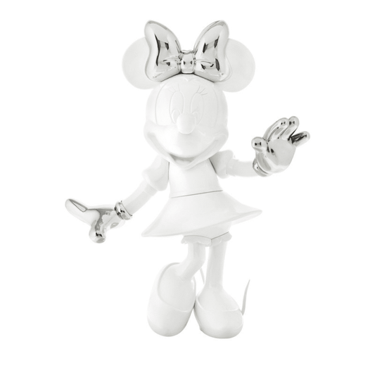 LEBLON DELIENNE Small White and Silver Welcome Minnie Figure