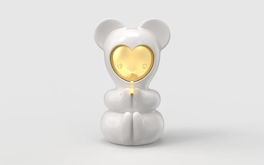 LUCKY BY EUGENI QUITLLET - White and Gold Size 25 cm