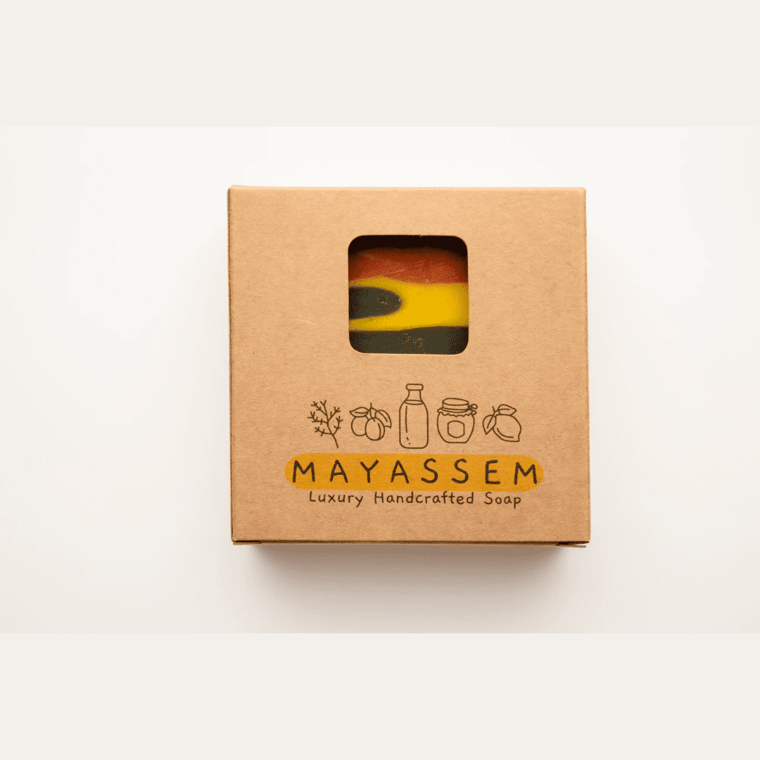 MAYASSEM Turath-Camel milk and honey soap- scented with Tobacco and Bay Leaf
