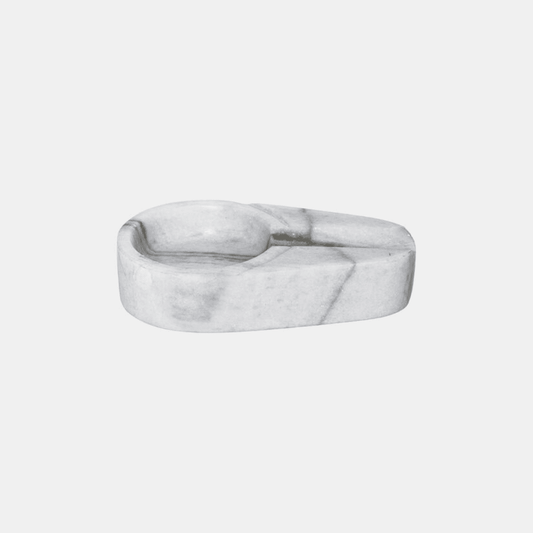 Marble and Beyond Single Cigare Ashtray White