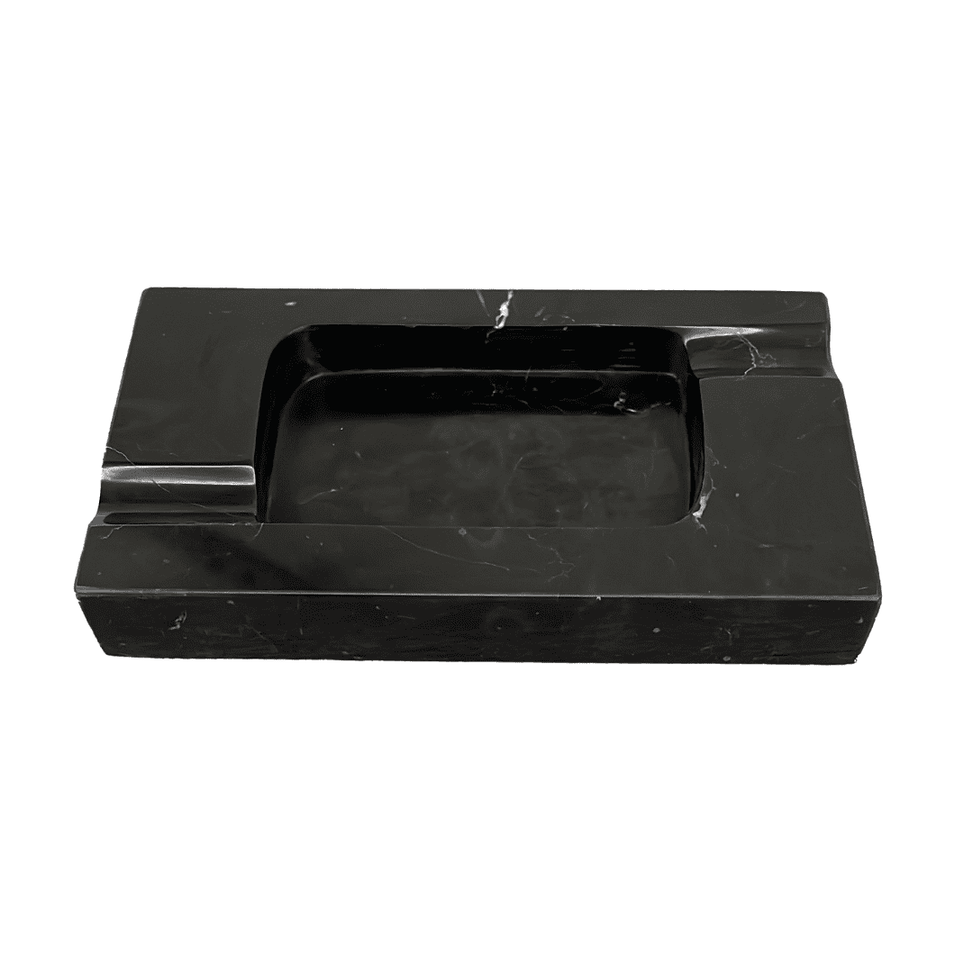 MARBLE & BEYOND SPLIT Cigare Ashtray BLACK