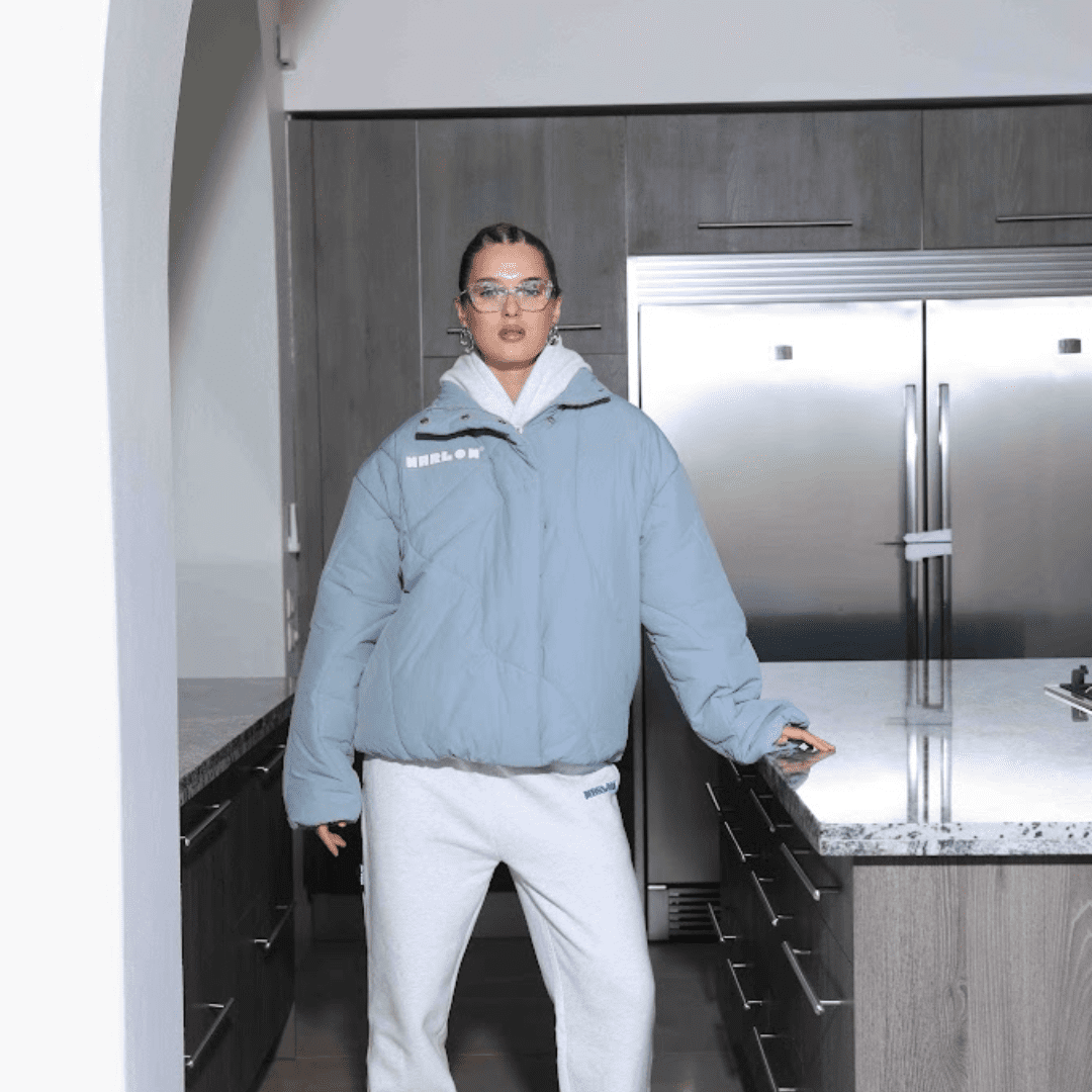 Puffed Jacket Sky Blue size L