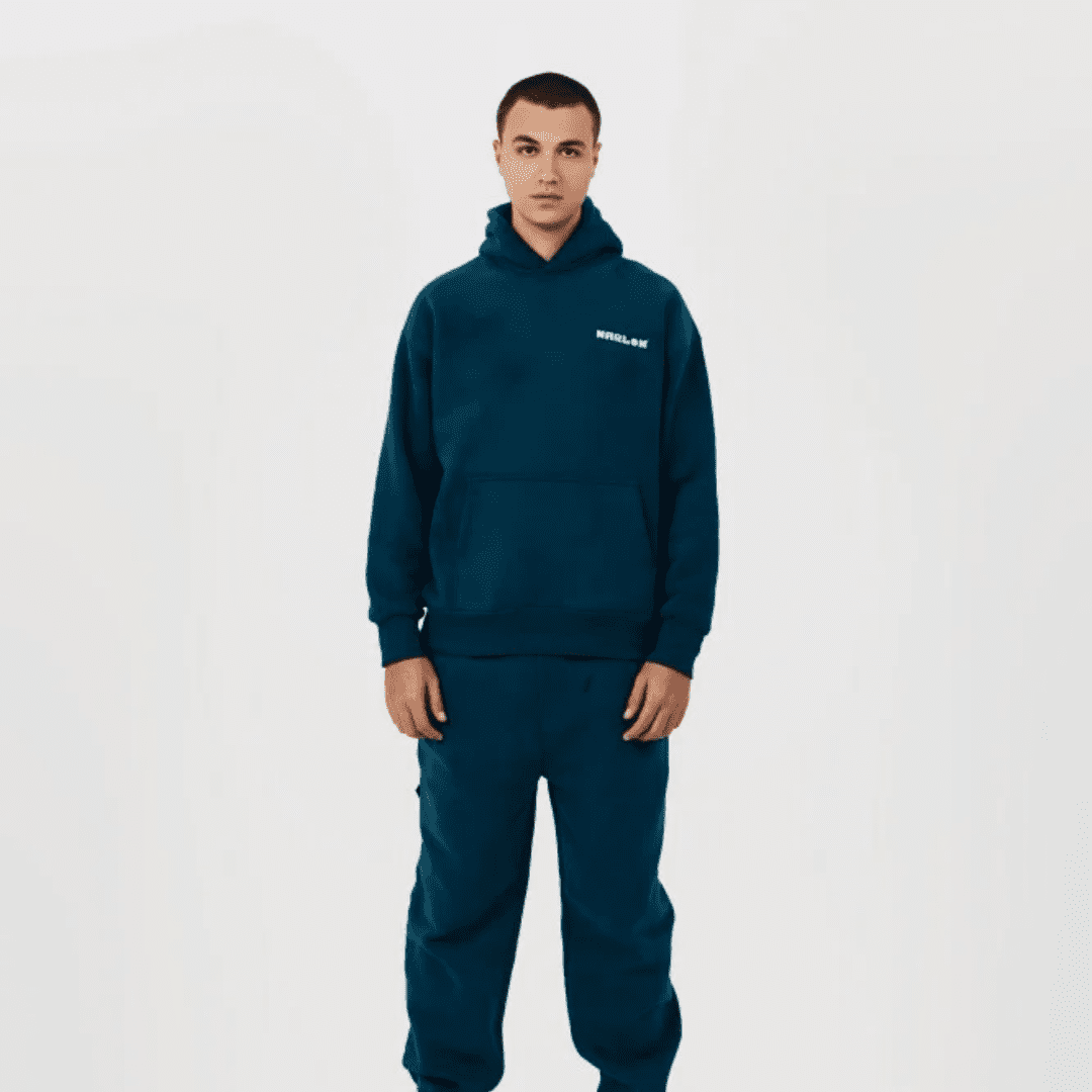 MARLOW Teal Oversize Hoodie | Medium