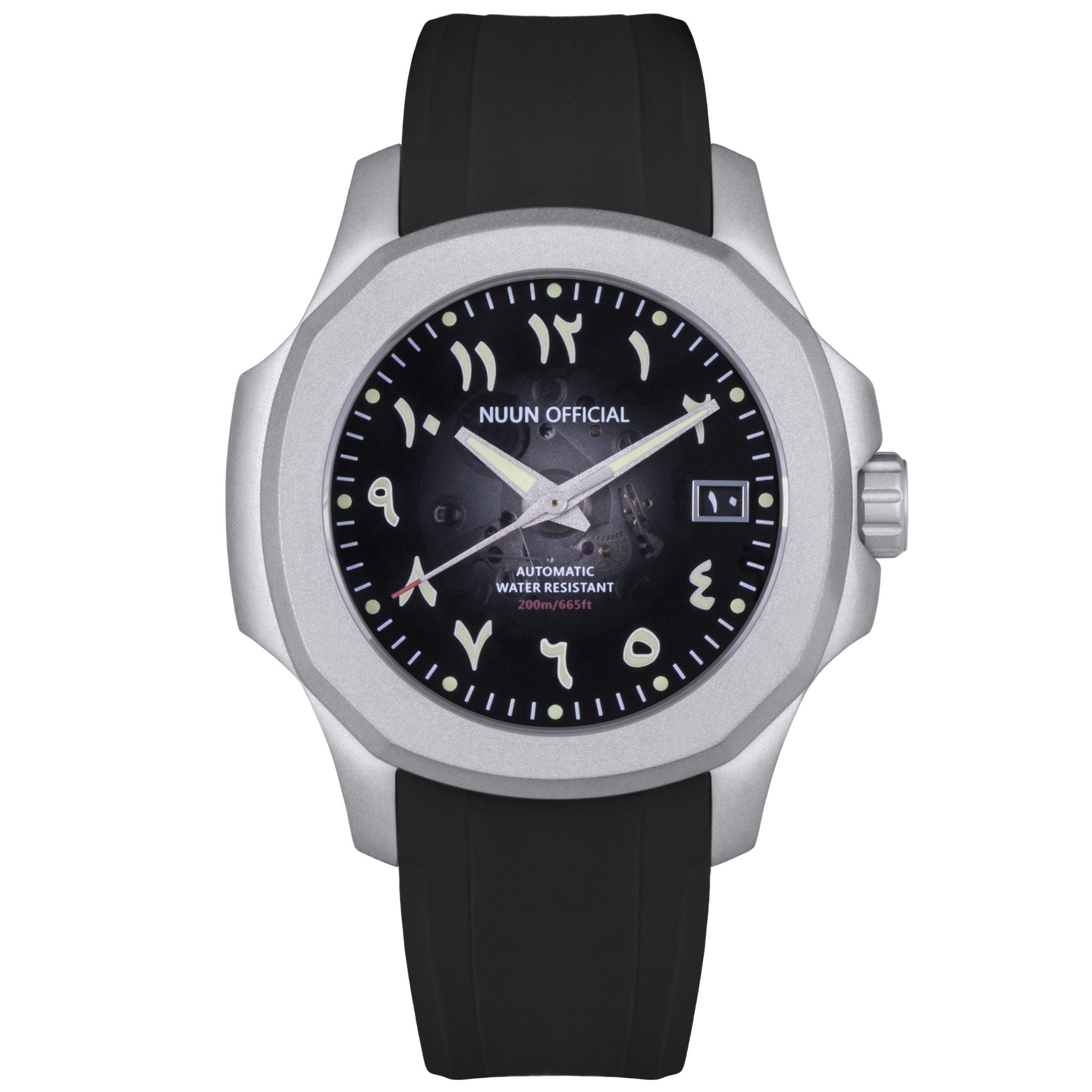NUUN N200 Gray AR-40.5mm Stainless Steel Microblast Gray Case- Automatic Movt NH35A- Sapphire Crystal Ant