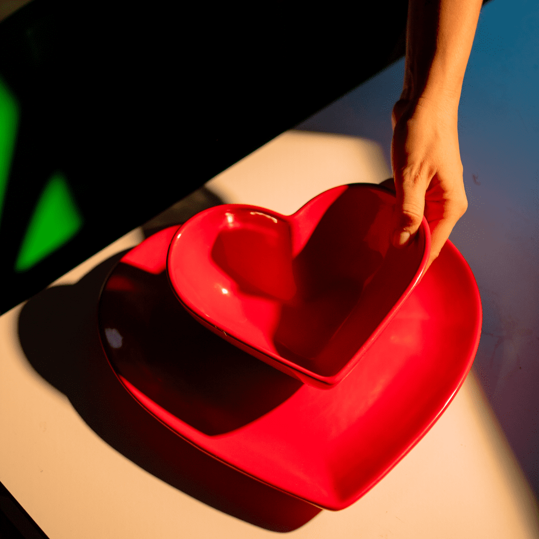 DOIY Bowl Love Red