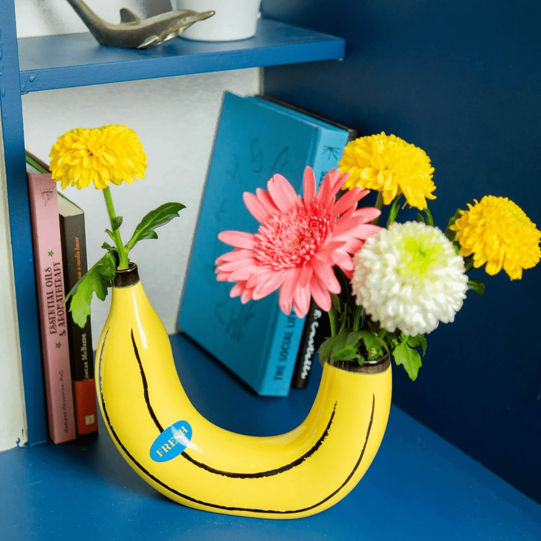 DOIY Vase Banana Yellow