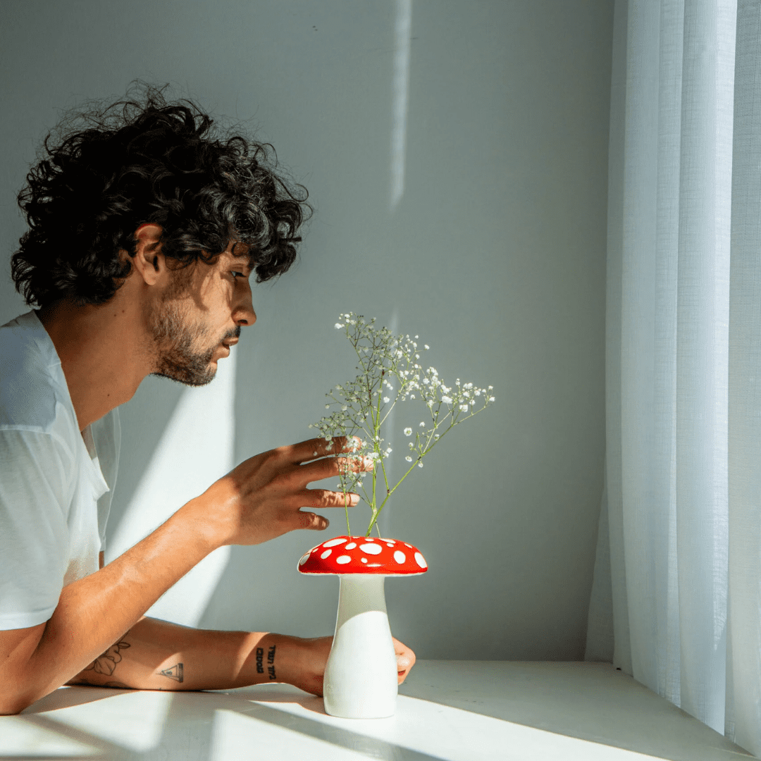 DOIY Vase Amanita Large Red