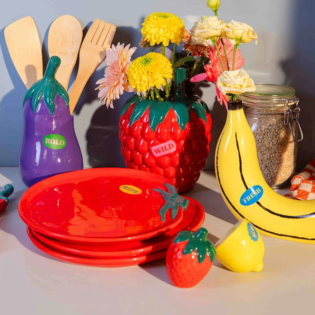 DOIY Vase Farmers Market Raspberry