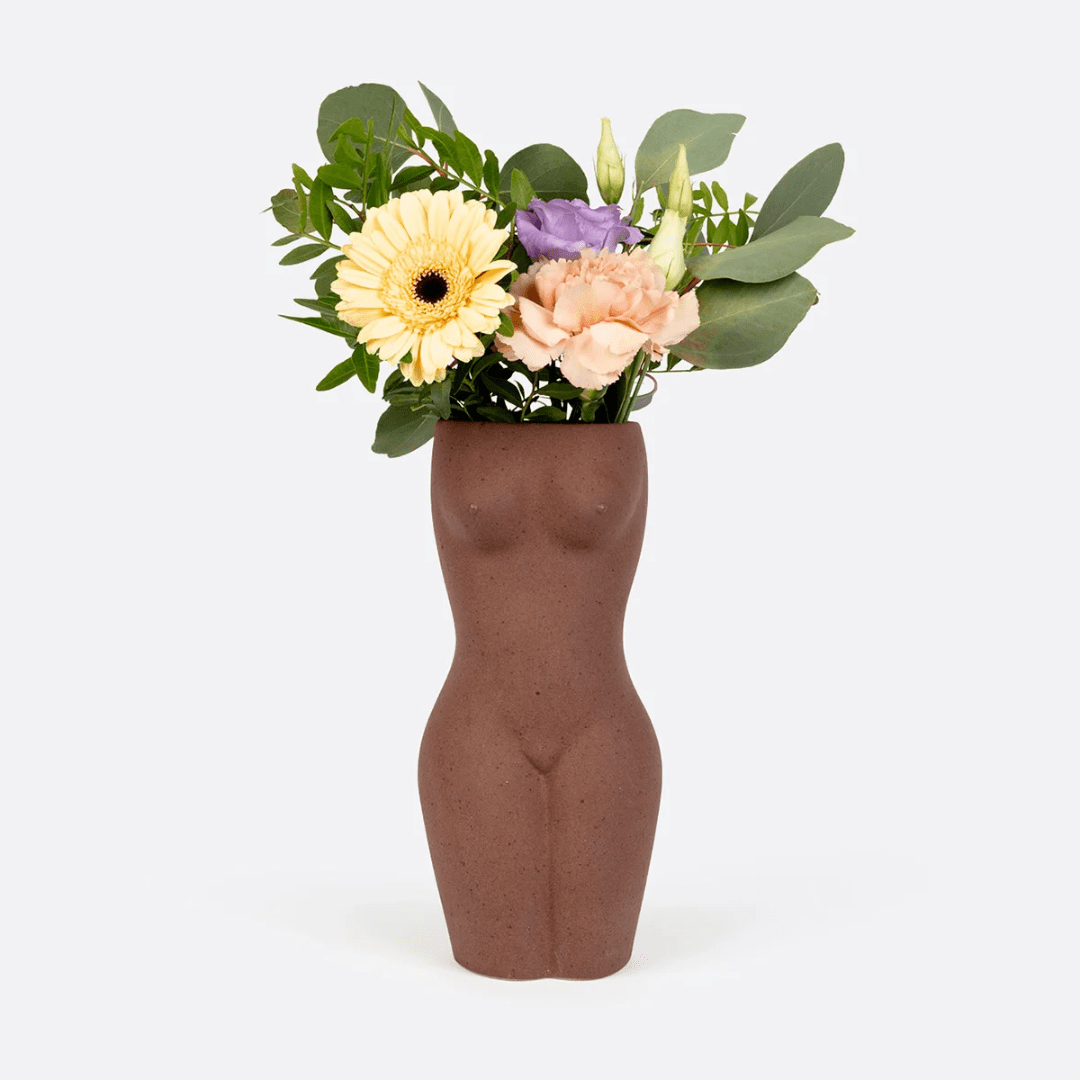 DOIY Vase Girl Power Big Brown