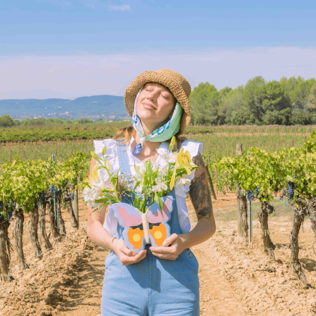 DOIY Vase Woodland Butterfly