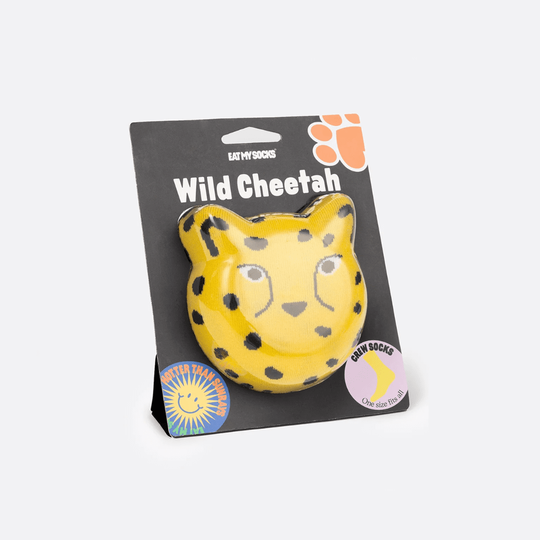 EAT MY SOCKS Socks Wild Cheetah