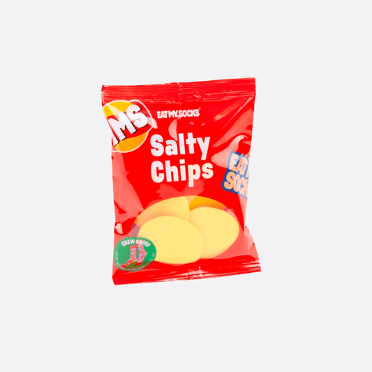 EAT MY SOCKS Salty Chips Red Socks