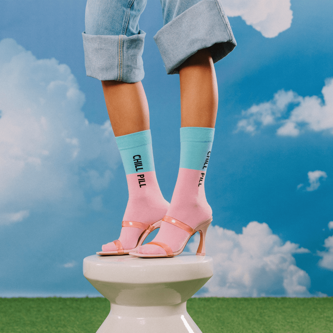 EAT MY SOCKS Socks Chill Pill