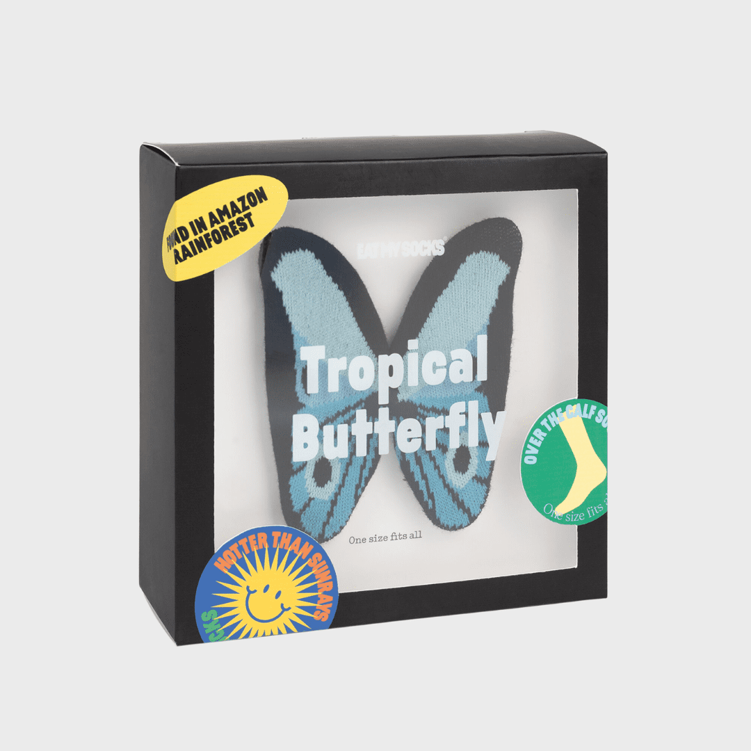 EMS Socks Tropical Butterfly Blue