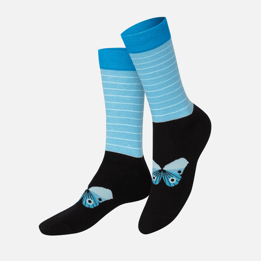 EMS Socks Tropical Butterfly Blue