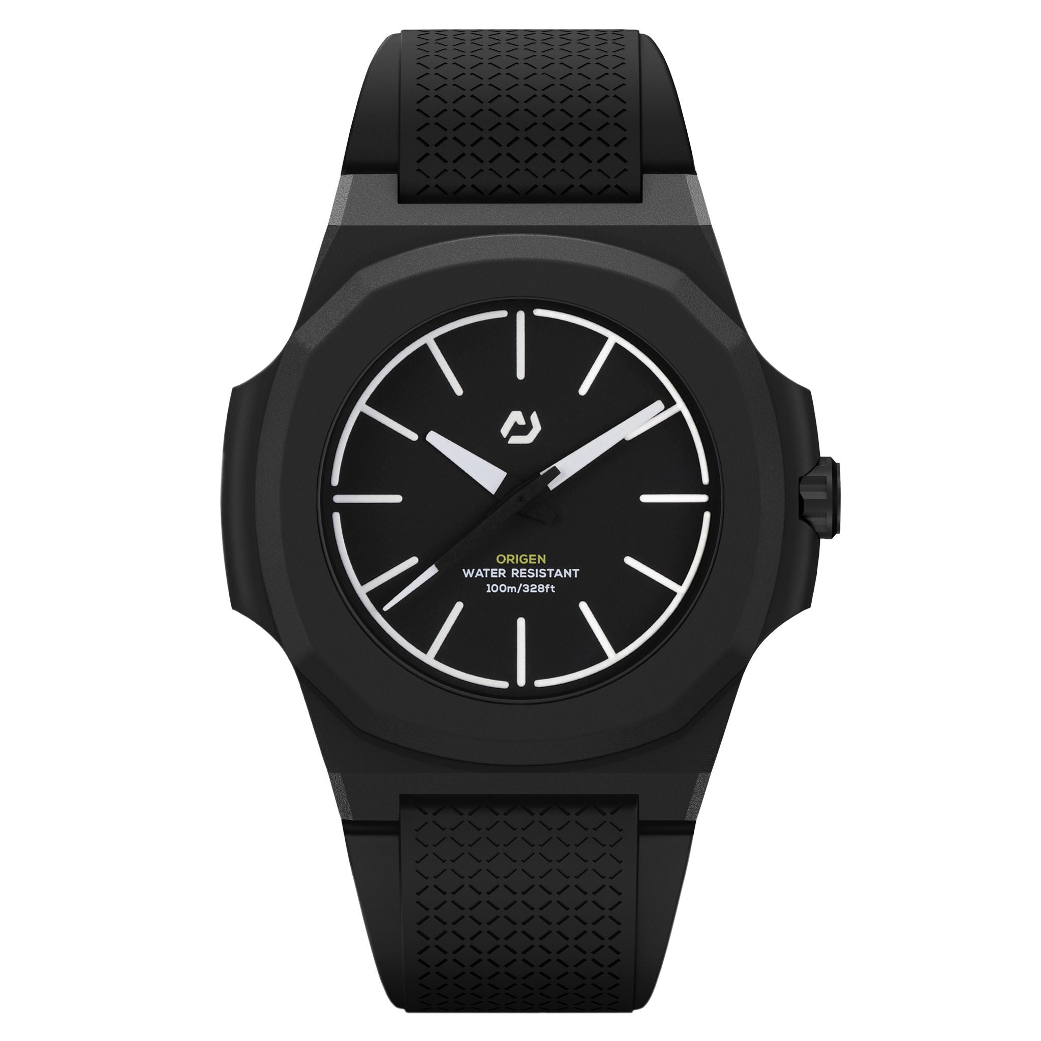 NUUN Origen Dawn-Carbon X 40.5mm Case- K1 Crystal with Anti-reflective Coat- Black Nanotech Anti-Dirt Res