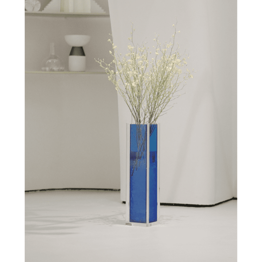 Resong vase-blue Acrylic