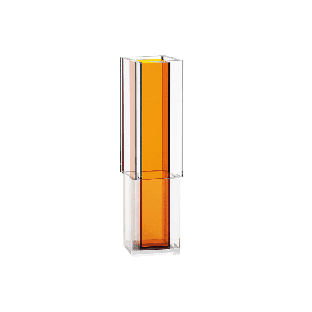 Resong vase-orange Acrylic