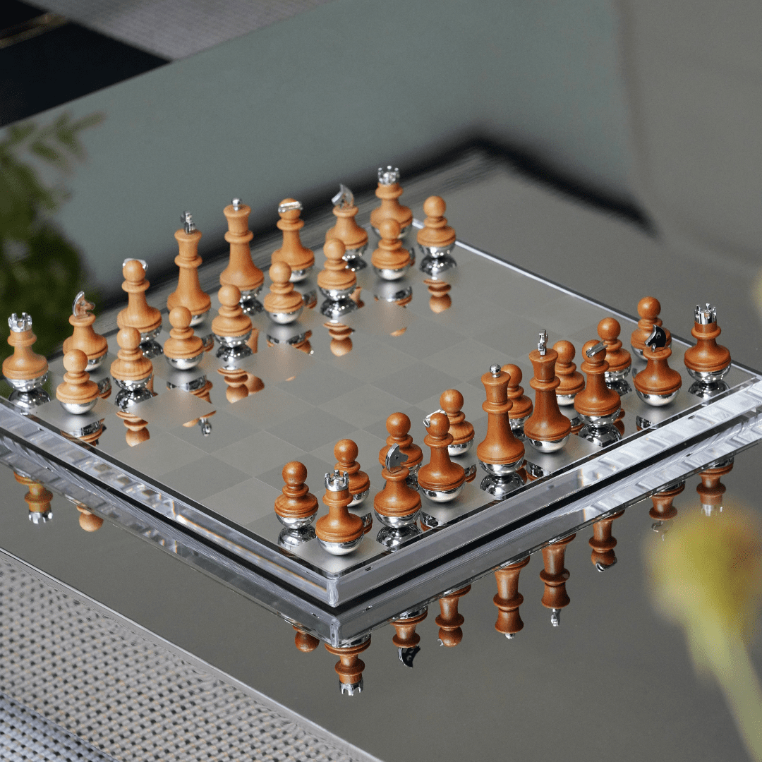 RESONG Chess set High transparent crystal glass