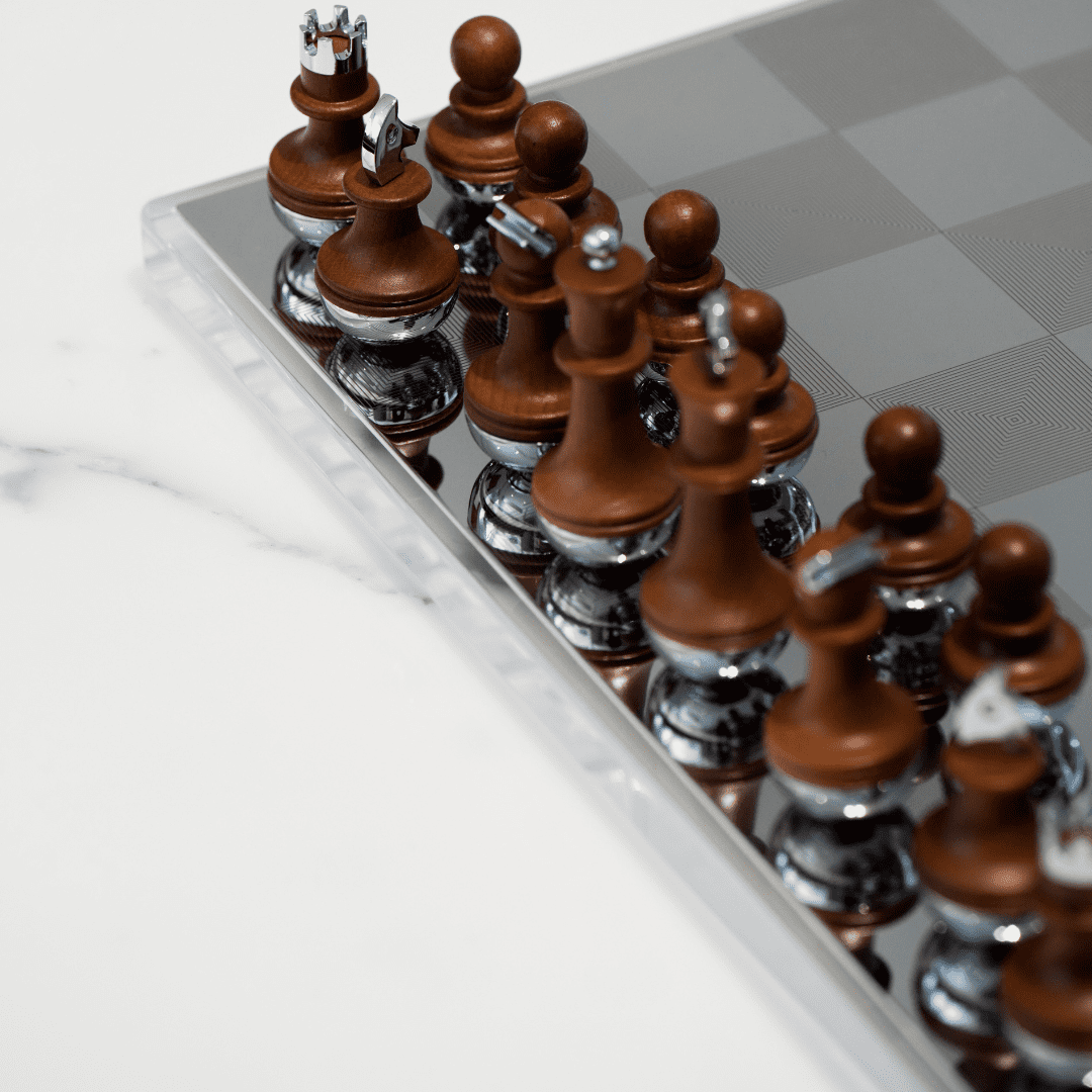 RESONG Chess set High transparent crystal glass