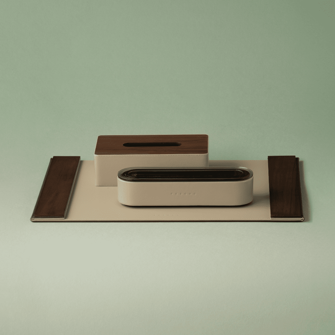 RESONG stationery box PU Leather-Acrylic