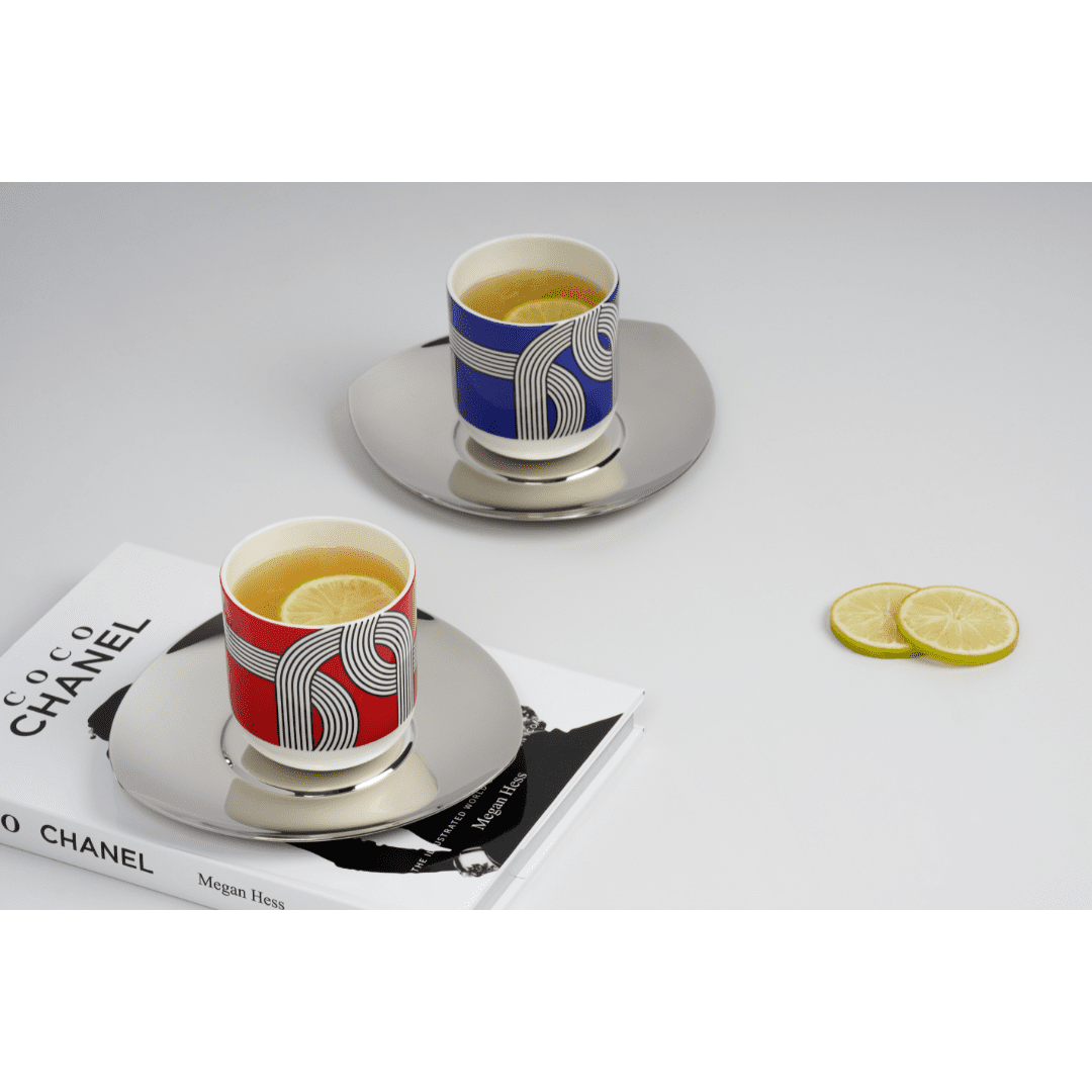 RESONG Cup set ceramic-Red -Blue