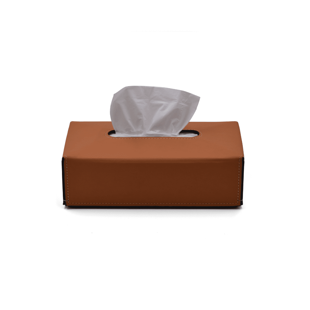 RESONG Tissue box PU Leather -Orange