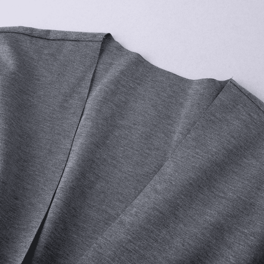 Resong Bathrobe silk cotton-grey