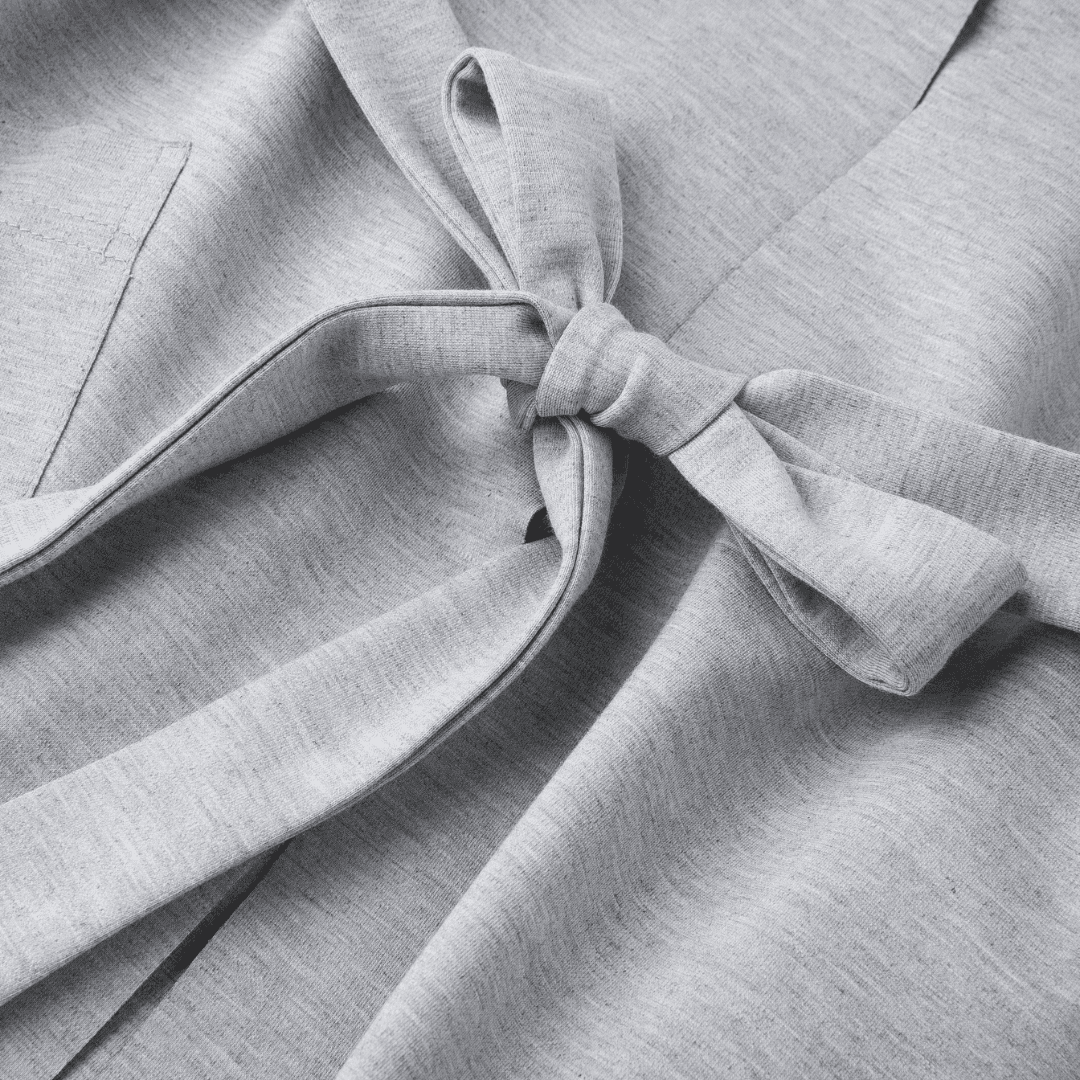 Resong Bathrobe silk cotton-L grey