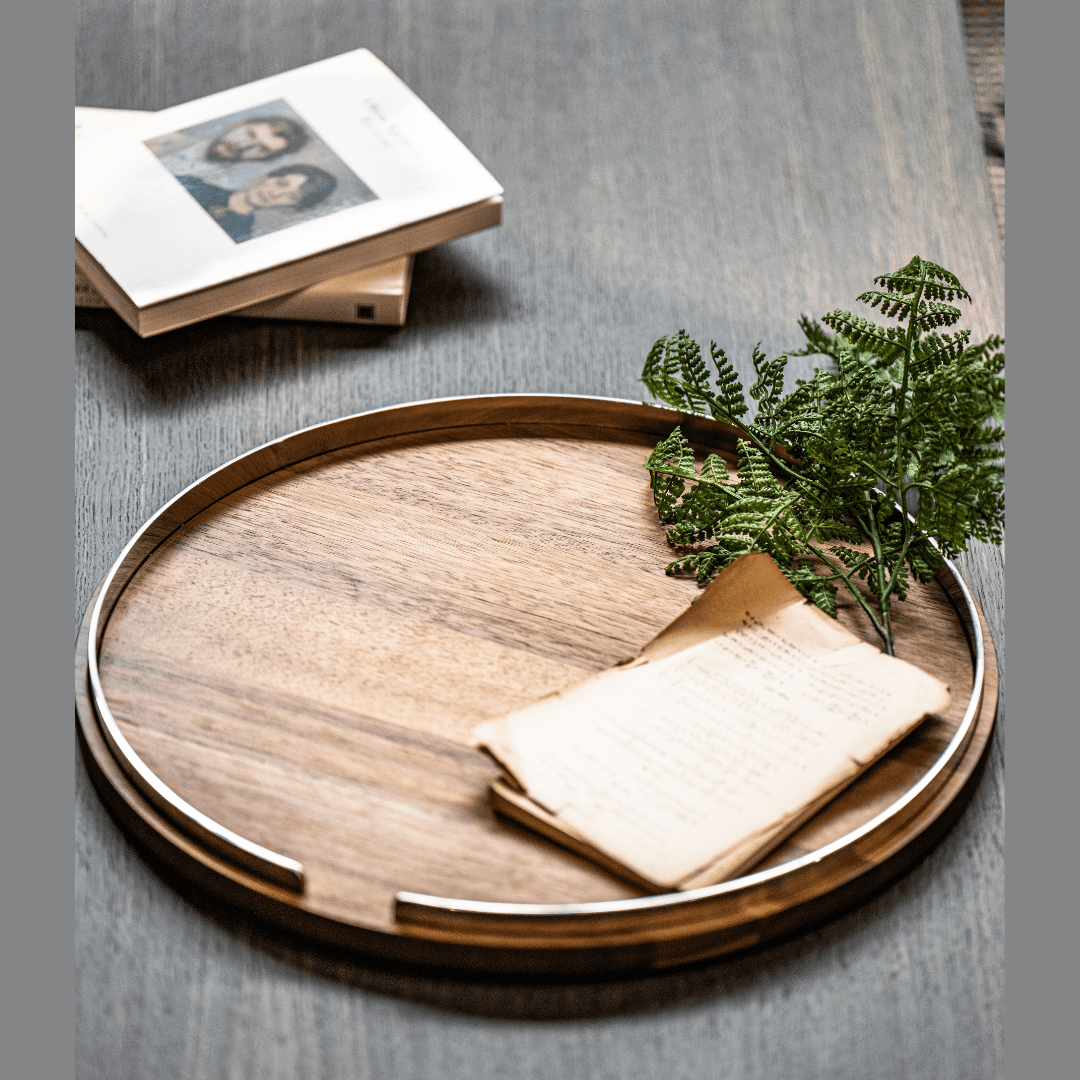 RESONG Round Tray Wooden