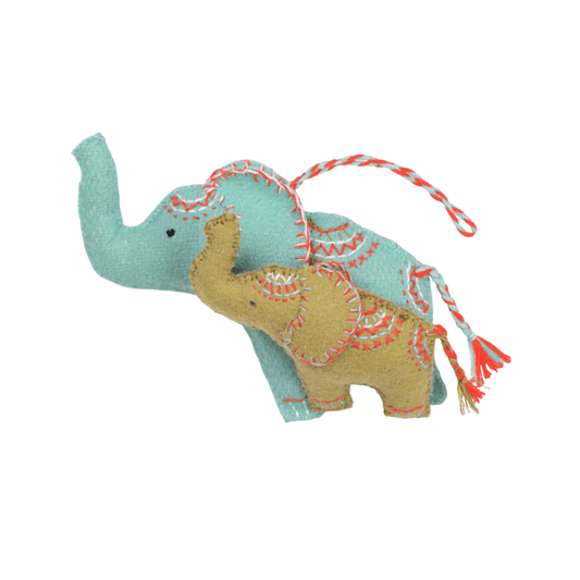 SILAIWALI Green Elephant Hanging Ornament