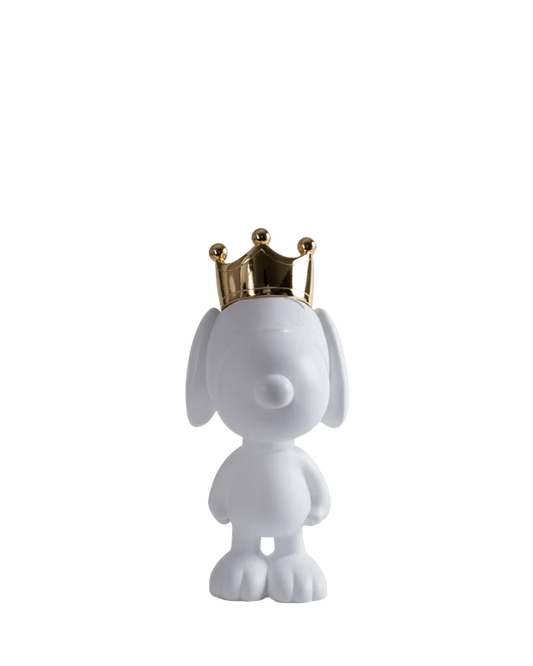 SNOOPY CROWN FULL CHROMED GOLD - 31 CM