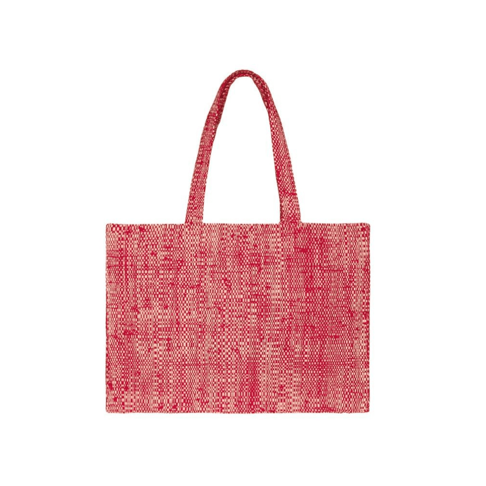 THE NICE FLEET Ifaty beach bag red 42 X 32 X 15 CM