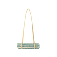 Load image into Gallery viewer, THE NICE FLEET Nosy beach mat emerald striped 175 X 80 CM
